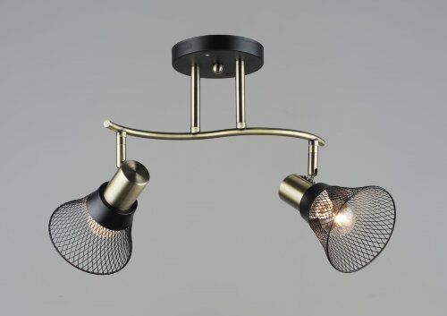 ВР-N6243/2 AB+BK L495*W180*H240мм (10) светильник [01110225] ВР-N6243/2 AB+BK L495*W180*H240мм (10) светильник потолочный