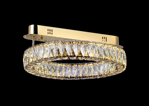 БЖ502/500*1 GD Led 3000+4000+6500K, 121W, диммер, [01110870] БЖ502/500*1 GD Led 3000+4000+6500K, 121W, диммер, хрусталь К9, размер: D500*H200мм (1) светильник потолочный