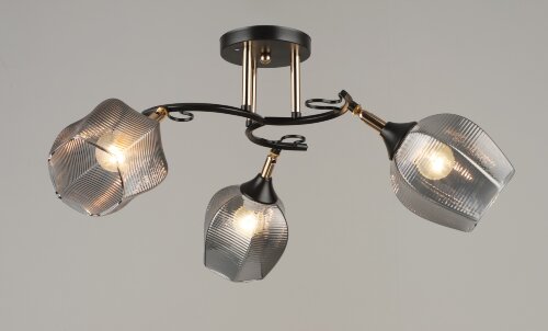 ВР-N4726/3 BK+GD (6) светильник потолочный [01100532] ВР-N4726/3 BK+GD (6) светильник потолочный