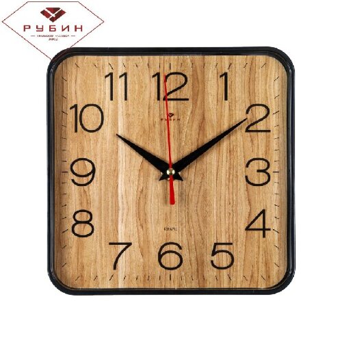 1918-112 (в кор.10шт.) - Часы настенные квадратные [01093954] 1918-112 (в кор.10шт.) - Часы настенные квадратные, корпус черный "Дерево" "Рубин", размер: 19*19см, материал: пластик, стекло, часовой механизм кварцевый, плавный ход.