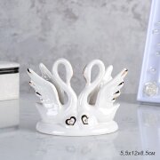 712139 (в уп.72шт.) - Статуэтка Лебеди 5,5x12x8,5с [01108244]