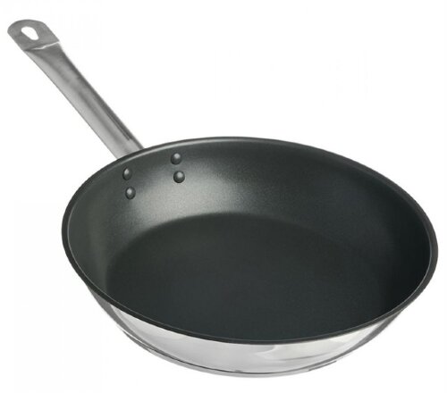 00107841 (в уп.4шт.) - Сковорода 26см. б/крышки с [01106633] 00107841 (в уп.4шт.) - Сковорода 26см. б/крышки с антипригарным покрытием "Общепит" КТ-ОБ-СА-26, материал: нержавеющая сталь.