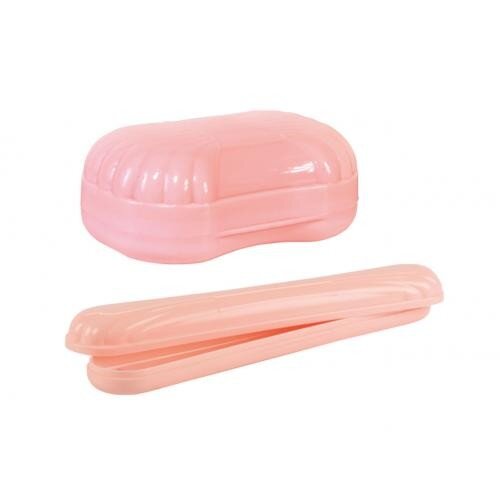 575053 (в уп.15шт.) - Мыльница дорожная с футляром [01104998] 575053 (в уп.15шт.) - Мыльница дорожная с футляром для зубной щетки / М1112 /