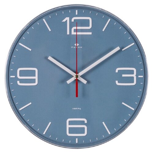 2524-021 (в уп.10шт.)   Часы настенные  круг d=25с [01108110] 2524-021 (в уп.10шт.)   Часы настенные  круг d=25см, цвет синий "Классика" Рубин