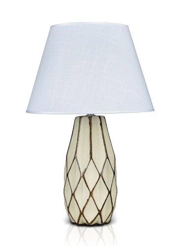 К-HY039E-10&quot; Coffee+White shade H45см (24) светиль [01083137] К-HY039E-10" Coffee+White shade H45см (24) светильник настольный