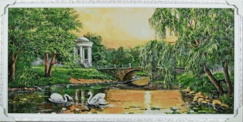 60*120 108А - Картина гобелен, белая рамка [01105723] 60*120 108А - Картина гобелен, белая рамка