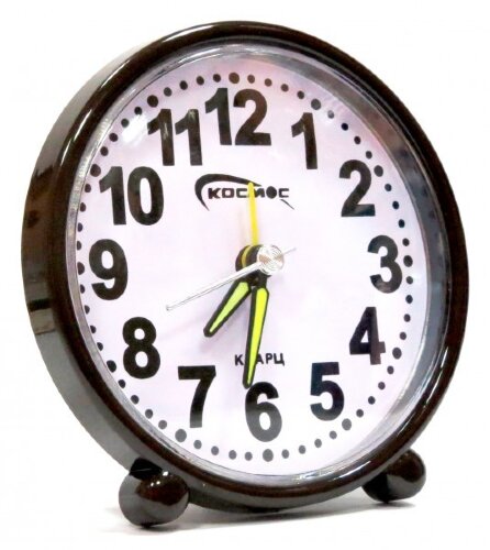 0055 цвет - Будильник Космос, кварцевый механизм о [01085552] 0055 цвет - Будильник Космос, кварцевый механизм от батарейки АА, размер:95*95мм., материал: пластик, стекло.