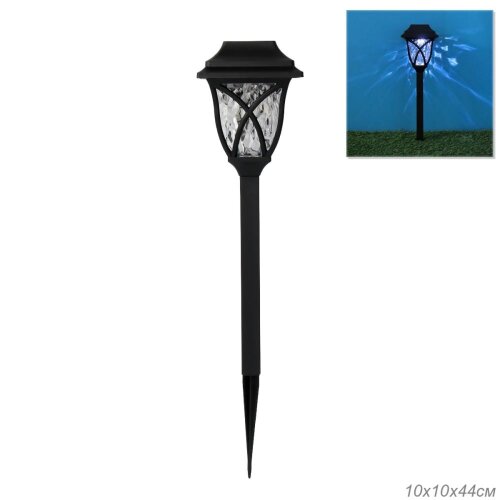 727058 (в уп.96шт.) - Светильник садовый на солнеч [01109410] 727058 (в уп.96шт.) - Светильник садовый на солнечной батарее 10х10х44см. /X15/, материал: пластик.
