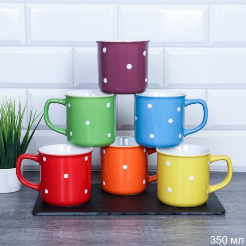 713463 (в уп.36шт.) - Кружка 350мл. / 20039-9 / Го [01105693] 713463 (в уп.36шт.) - Кружка 350мл. / 20039-9 / Горох, материал: керамика.