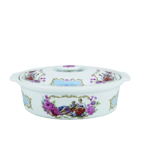 R-240032 (в кор.4шт.) - Утятница 2000мл, размеры: [01097243] R-240032 (в кор.4шт.) - Утятница 2000мл, размеры: 31х23х13см, материал: каменная керамика.