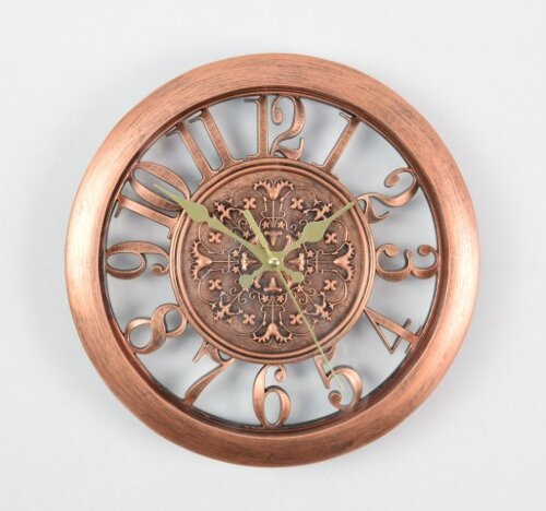 2744-02-XYM Медн.(в уп.20шт.) - Часы настенные, ра [01081308] 2744-02-XYM Медн.(в уп.20шт.) - Часы настенные, размер: 28*28*4см, материал: пластик, стекло, кварцевый бесшумный механизм с плавным ходом.