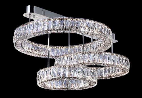 БЖ502/840*3 CR Led 3000+4000+6500K, 365W, диммер, [01110875] БЖ502/840*3 CR Led 3000+4000+6500K, 365W, диммер, хрусталь К9, размер: 840*600*420мм (1) светильник потолочный