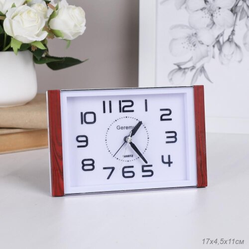 737938 (в уп.80шт.) - Будильник 17х4,3х10,8см. / B [01108056] 737938 (в уп.80шт.) - Будильник 17х4,3х10,8см. / BS-2025 /, материал: стекло, пластик, металл.