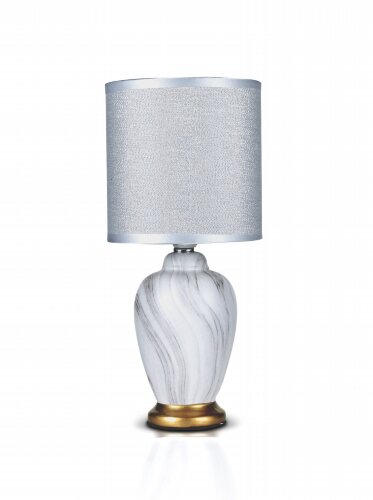 В-HS8474 white+white shade, размер: 130*130*290мм [01104581] В-HS8474 white+white shade, размер: 130*130*290мм (24) светильник настольный