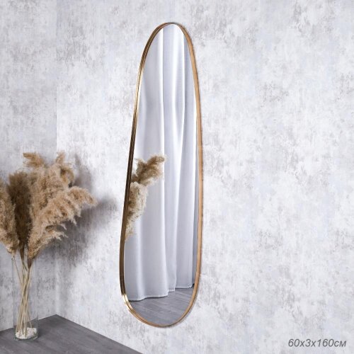 734572 (в уп.1шт.) - Зеркало настенное в алюминиев [01079623] 734572 (в уп.1шт.) - Зеркало настенное в алюминиевой раме 60х3х160см. / HLQW-AM01005/, материал: металл.