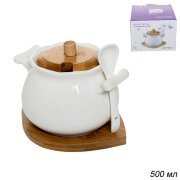 650794 (в уп.36шт.) - Сахарница с крышкой и ложкой [01043668]