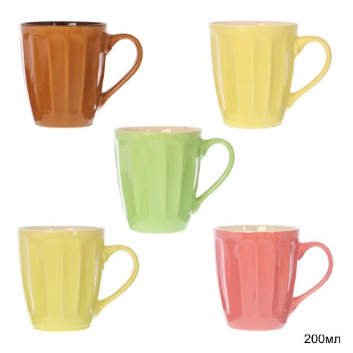 690197 (в уп.96шт.) - Кружка 200мл. / WJ-C0989 /, [01100868] 690197 (в уп.96шт.) - Кружка 200мл. / WJ-C0989 /, материал: керамика.