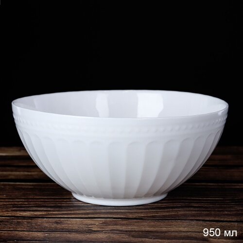 742374 (в уп.48шт.) - Салатник 950мл. Египет Богат [01111300] 742374 (в уп.48шт.) - Салатник 950мл. Египет Богатырь / LMW-70 (WHITE) / 679847 /, материал: стеклокерамика.