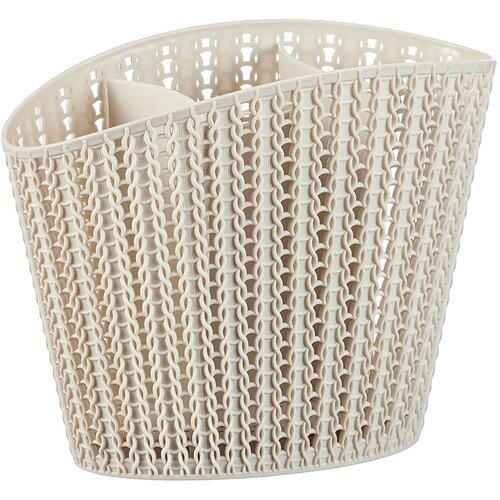 341779-РСВ (в уп.24шт.) - Сушилка для столовых при [01107104] 341779-РСВ (в уп.24шт.) - Сушилка для столовых приборов ВЯЗАНИЕ БЕЛЫЙ РОТАНГ М1166