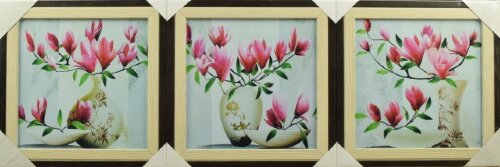 30*30 13 - Репродукция-триптих  картины &quot;Магнолия&quot; [01086894] 30*30 13 - Репродукция-триптих  картины "Магнолия"
