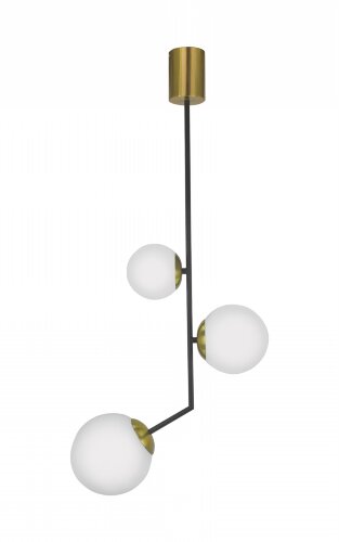 Х20628/3 BK+BRASS (1) светильник потолочный [01103179] Х20628/3 BK+BRASS (1) светильник потолочный