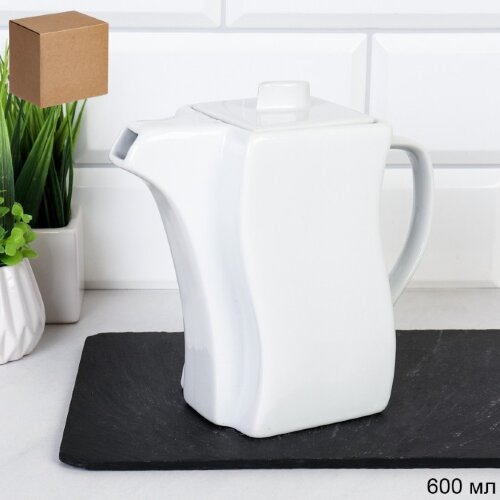 742467 (в уп.16шт.) - Чайник заварочный 600мл. Мод [01110324] 742467 (в уп.16шт.) - Чайник заварочный 600мл. Модерн / FU-1016 /, материал: фарфор.