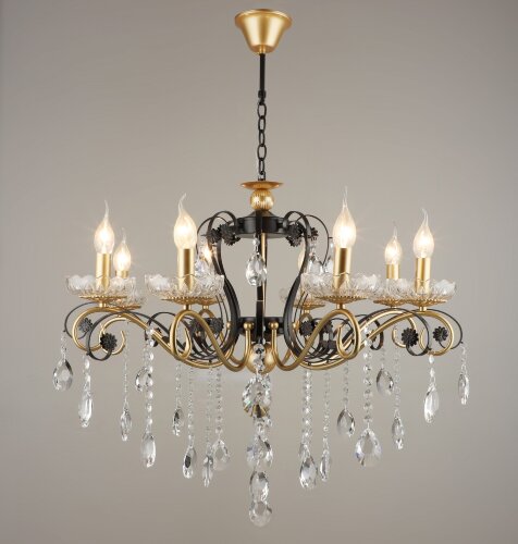 ВР-NH4754/8 BK+GD D720*H625/H900мм (1) светильник [01101615] ВР-NH4754/8 BK+GD D720*H625/H900мм (1) светильник потолочный