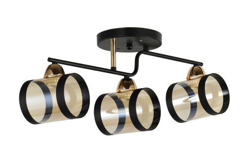 Д9091/3 BK+FG (6) светильник потолочный [01103341] Д9091/3 BK+FG (6) светильник потолочный