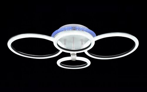 Х20548/2+2+1 WT+BK подсветка RGB LED 75W 3000K-400 [01103139] Х20548/2+2+1 WT+BK подсветка RGB LED 75W 3000K-4000K-6000K диммер (5) светильник потолочный