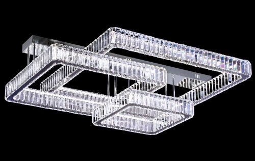 БЖ522/1000+800 CR Led 3000+4000+6500K, 576W, димме [01110883] БЖ522/1000+800 CR Led 3000+4000+6500K, 576W, диммер, хрусталь К9, размер: 1000+800*H300мм (1) светильник потолочный
