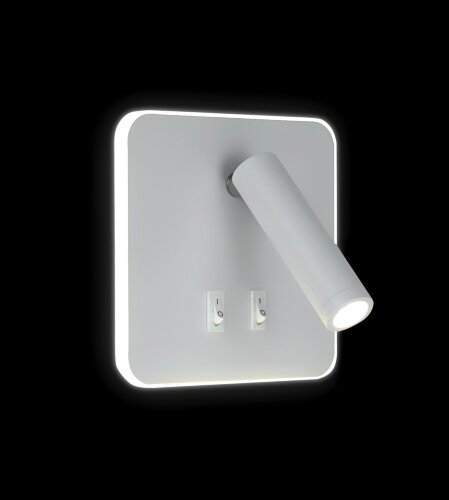 KL-RDL033S WH Led 7+1W 4000K Размер: 15*15*8,5см ( [01109452] KL-RDL033S WH Led 7+1W 4000K Размер: 15*15*8,5см (40) светильник настенный