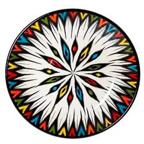 488364-РСВ (в уп.1шт.) - Ляган Атлас цветной (блюд [01104352] 488364-РСВ (в уп.1шт.) - Ляган Атлас цветной (блюдо для плова) круг.46см Узбекистан