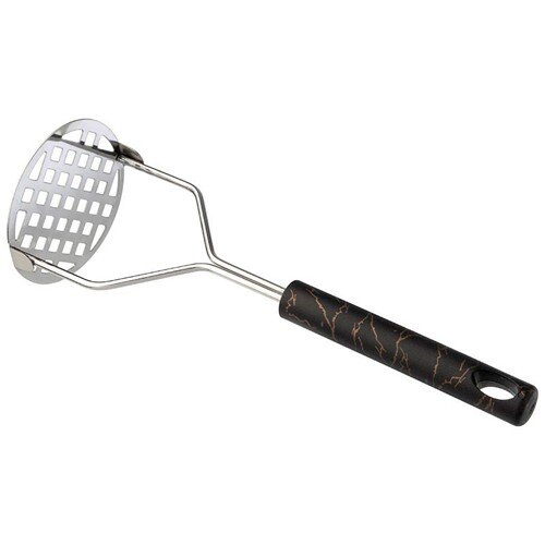 524715-РСВ (в уп.1шт.) - Картофелемялка Mallony Ma [01111525] 524715-РСВ (в уп.1шт.) - Картофелемялка Mallony Marble из нержавеющей стали с ручкой из полипропилена, 24,5*8.2 см арт.107866