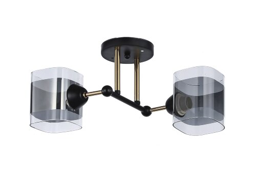 Д8034/2 BK+FG (10) светильник потолочный [01103359] Д8034/2 BK+FG (10) светильник потолочный