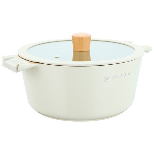 528138-РСВ (в уп.1шт) - Кастрюля 7,7л Zeidan Z-902 [01108810] 528138-РСВ (в уп.1шт) - Кастрюля 7,7л Zeidan Z-90247 Ivory со стеклян. крышкой, ИНДУКЦИОННОЕ ДНО, материал: литой алюминий.