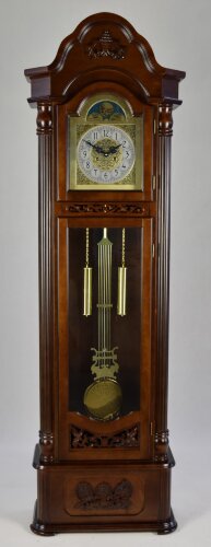 С9927/2 (в уп.1шт.) - Часы напольные, механические [01081439] С9927/2 (в уп.1шт.) - Часы напольные, механические, светло-коричн., завод ключом, размер: 212х65х30см, материал: деревянный корпус, металл, стекло.