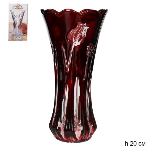 700886 (в уп.36шт.) - Ваза 20см. для цветов / 20-8 [01107705] 700886 (в уп.36шт.) - Ваза 20см. для цветов / 20-8084 /, материал: стекло.