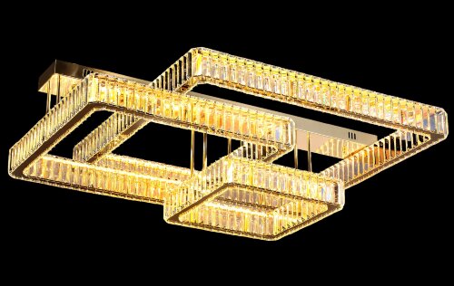 БЖ522/1000+800 GD Led 3000+4000+6500K, 576W, димме [01110882] БЖ522/1000+800 GD Led 3000+4000+6500K, 576W, диммер, хрусталь К9, размер: 1000+800*H300мм (1) светильник потолочный