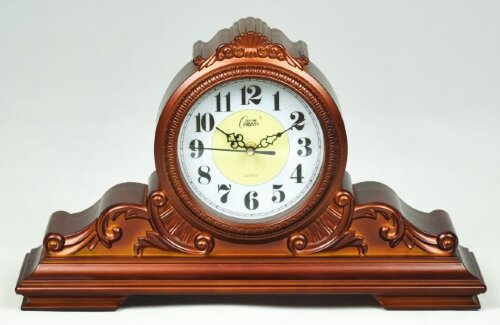 С3065B LB (в уп.6шт) - Часы настольные кварцевые, [01090666] С3065B LB (в уп.6шт) - Часы настольные кварцевые, коричневые, размер 44*26,5см.,  пластиковый корпус.