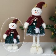 745692 (в уп.72шт.) - Фигурка Снеговик на телескоп [01110670]