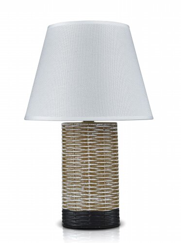 В-HS8203 brown+white shade, размер: 250*250*390мм [01103960] В-HS8203 brown+white shade, размер: 250*250*390мм (12) светильник настольный