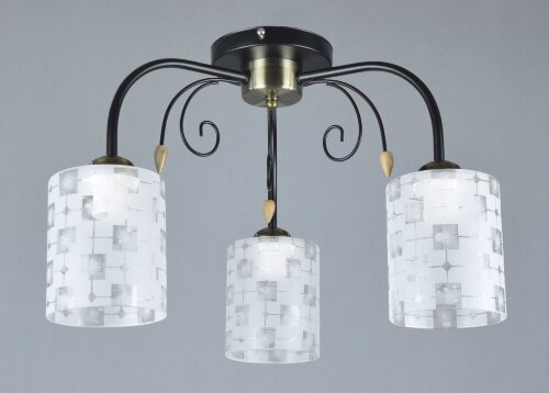 С-YX8681/3 BK+AB (4) АКЦИЯ светильник потолочный [01095851] С-YX8681/3 BK+AB (4) АКЦИЯ светильник потолочный