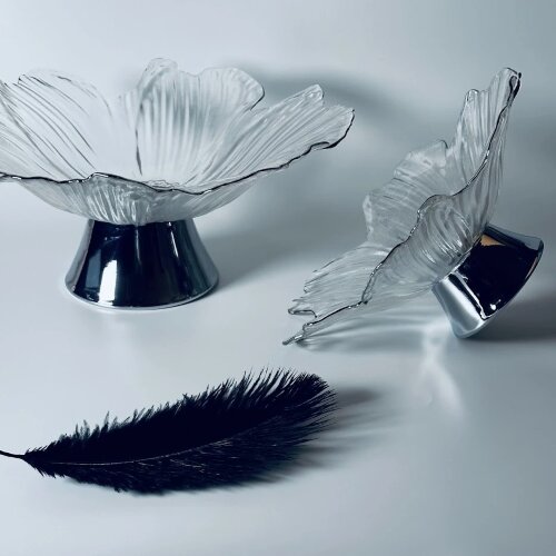 200-122 (в уп.8шт.) - Конфетница на ножке в подаро [01110491] 200-122 (в уп.8шт.) - Конфетница на ножке в подарочной упаковке, размеры: 260х240х115мм, материал: стекло.