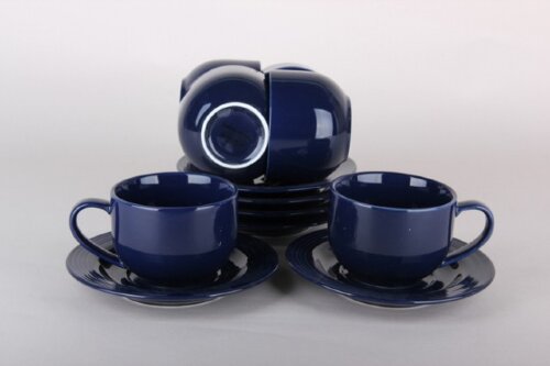 00109457 (в уп.8наб.) - Чайный набор 12пр. в под.у [01107615] 00109457 (в уп.8наб.) - Чайный набор 12пр. в под.упак. 7899  (6 кружек 220мл, 6 блюдцев), материал: фарфор.