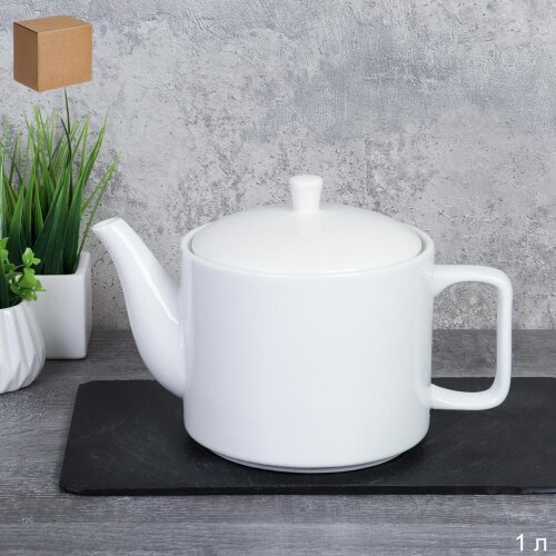 747554 (в уп.18шт.) - Чайник заварочный 1050мл. / [01111024] 747554 (в уп.18шт.) - Чайник заварочный 1050мл. / SWR-29 /, материал: фарфор.