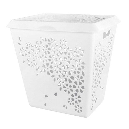 227348-РСВ (в уп.7шт.) - Корзина для белья "Эстель [01090527] 227348-РСВ (в уп.7шт.) - Корзина для белья "Эстель" (455х388х445) (белый) М6116