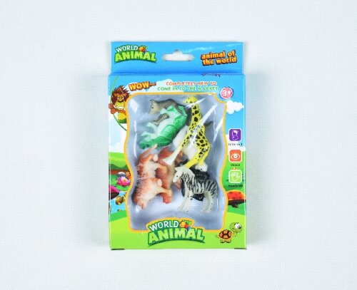 47299 Набор животных литых 8 шт. WordAnimal в кор. [01092541] 47299 Набор животных литых 8 шт. WordAnimal в кор. 17*11,5*3 см.