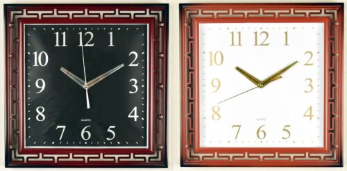 WS-7043AB (в кор.10шт.) - Часы настенные квадратны [01087430] WS-7043AB (в кор.10шт.) - Часы настенные квадратные, 2 цвета, (коричневый,бордовый)размер: 41х41х4,1см, материал: пластик, стекло, кварцевый бесшумный механизм с плавным ходом.