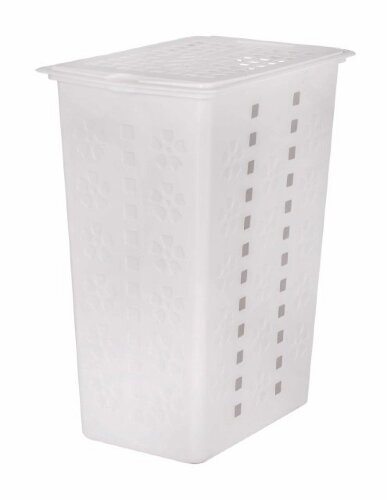 1967М (в уп.6шт.) - Корзина д/белья 30л. "Виолетта [01068856] 1967М (в уп.6шт.) - Корзина д/белья 30л. "Виолетта" (белая), размер: 375х250х480 мм.