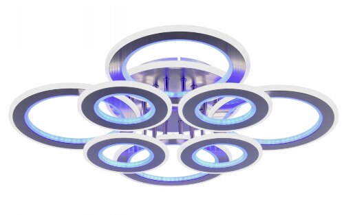 МС-LI8881/4+4A NICKEL (BL+YL) Led 214W+168W 3000K- [01096528] МС-LI8881/4+4A NICKEL (BL+YL) Led 214W+168W 3000K-4000K-6500K диммер (1) светильник потолочный